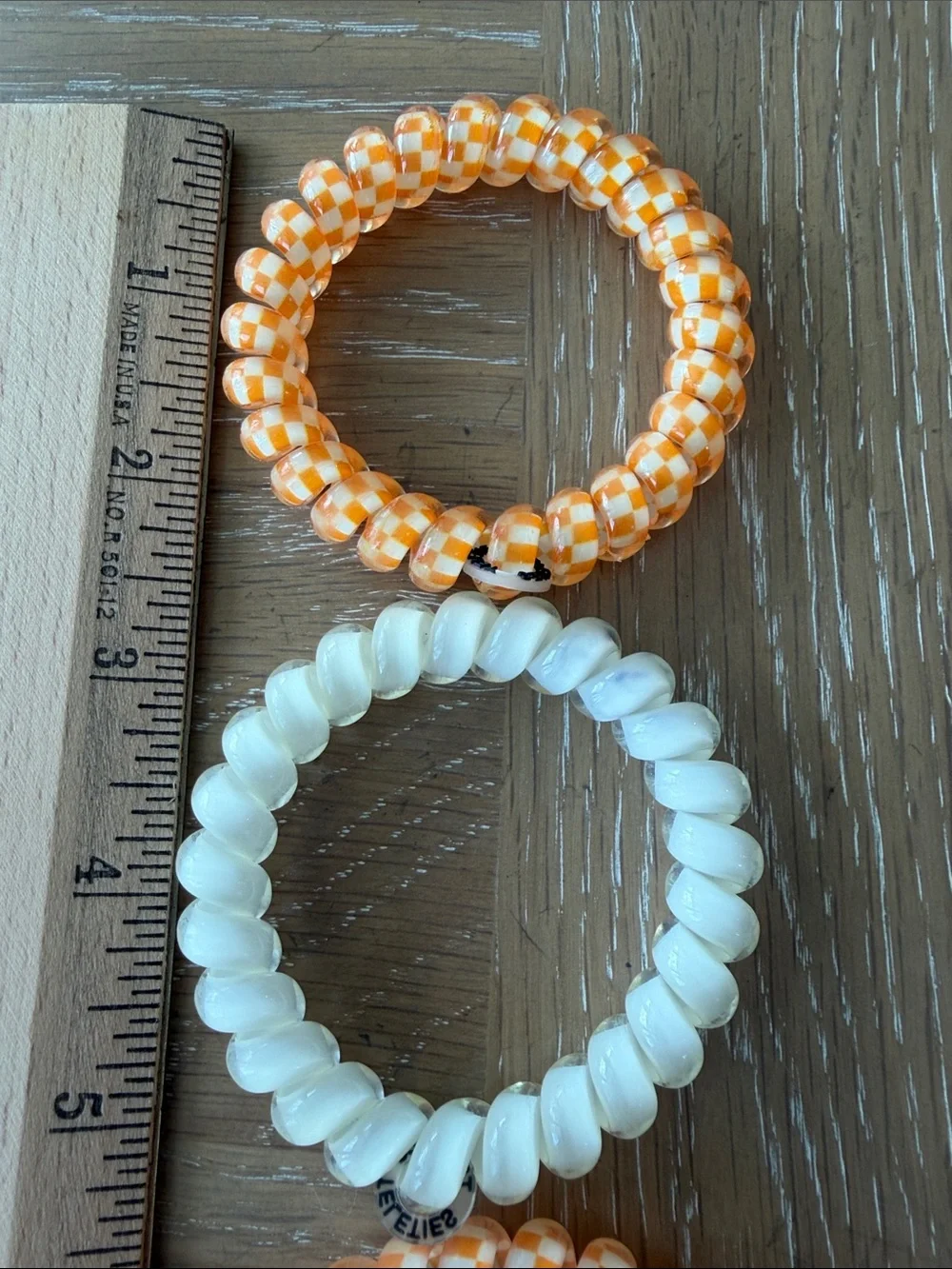 Piper K Rhinestone Football Hair Clip TELETIES Game Day Hair Ties Tennessee VOLS